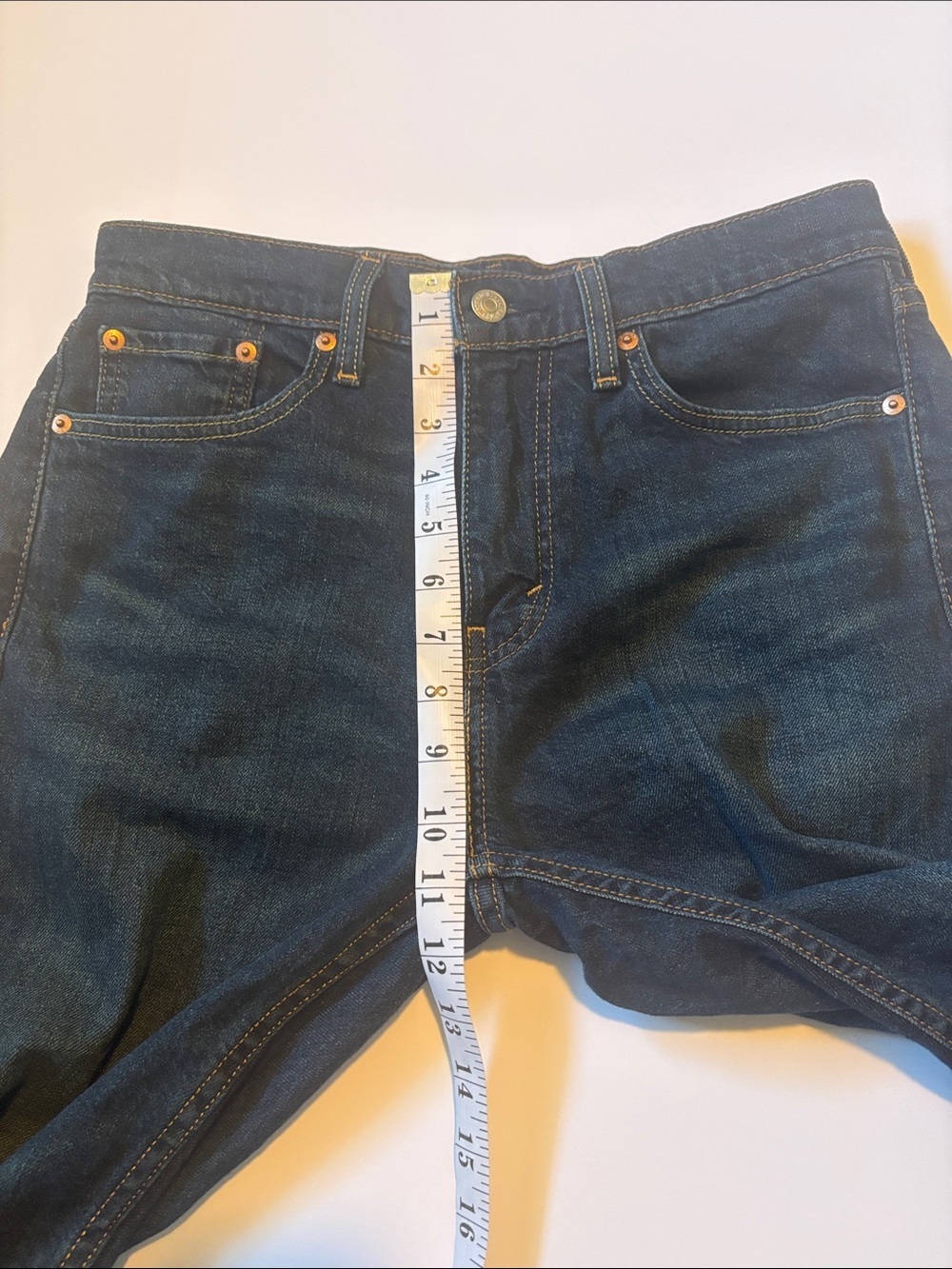 Levi’s 505 Regular Fit Straight Leg Jeans Dark Blue, Men’s Size 30x30. - Picture 8 of 9